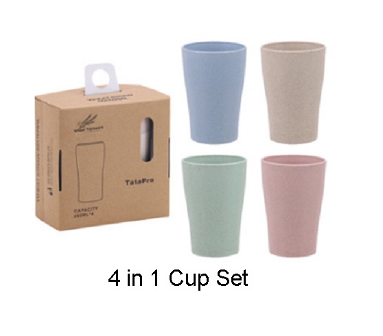 Straw Wheat 4 in 1 Cup Set - SW617